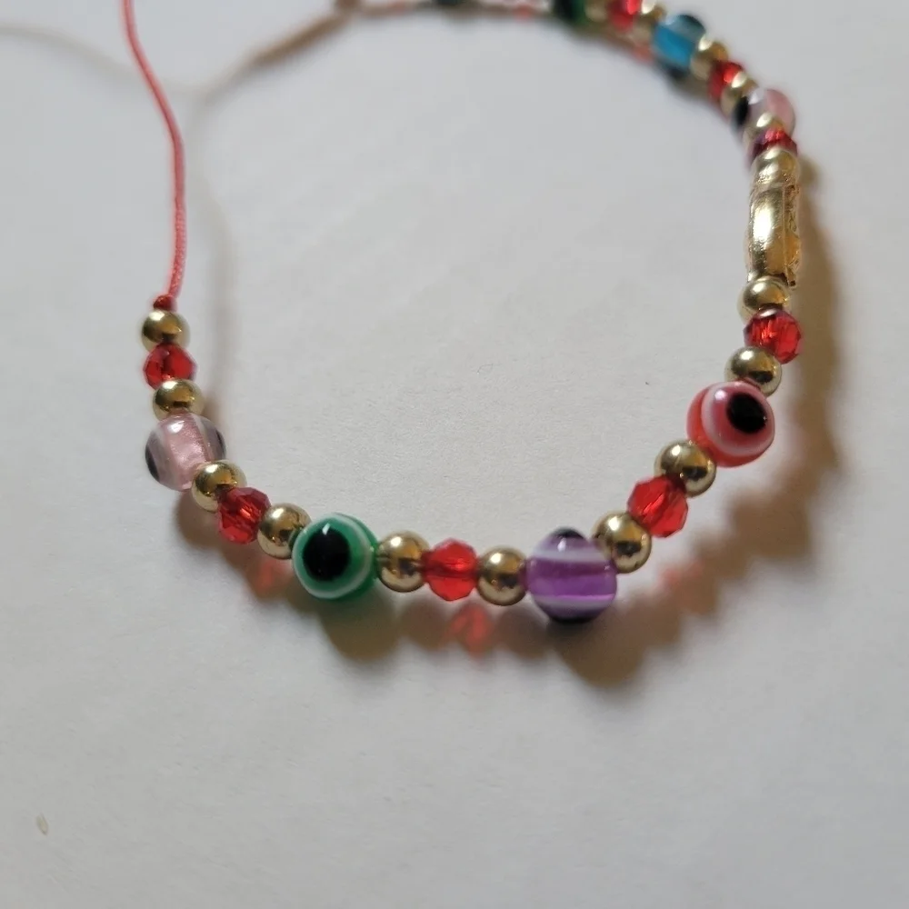 Adjustable Evil Eye Handmade Bracelet - Picture 9 of 9